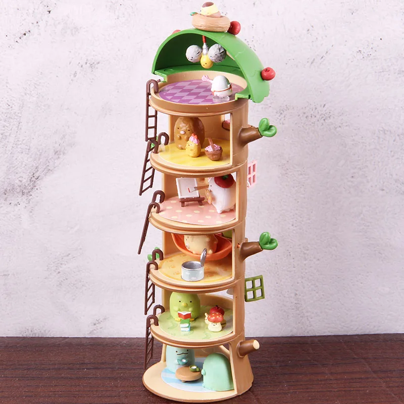 Аниме Sumikkogurashi фигурка куклы Дерево пень дом Sumikko Gurashi фигурка Аниме ПВХ Коллекционная модель игрушки подарок
