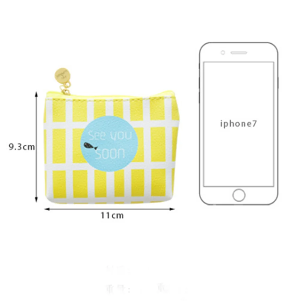 

Cartoon Animal Fruit Coin Purses Summer New Brand PU/Cotton Purses Small Fresh Casual Coin Wallet Lady Fashion Dollar Money Bag