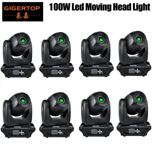 Gigertop TP-L606B 100W Светодиодный прожектор движушийся головной светильник уплотненный Размеры высокое Мощность DMX 13 Каналы 3 фасеток луч Спот сценическое освещение - Цвет: 8