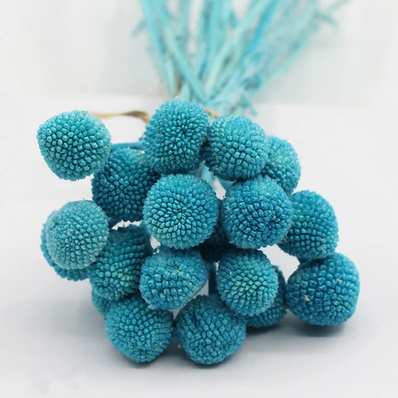 

5pcs Dried Craspedia Flowers Billy Button Balls Artificial Yellow For Decor Room Decoration Photography Props