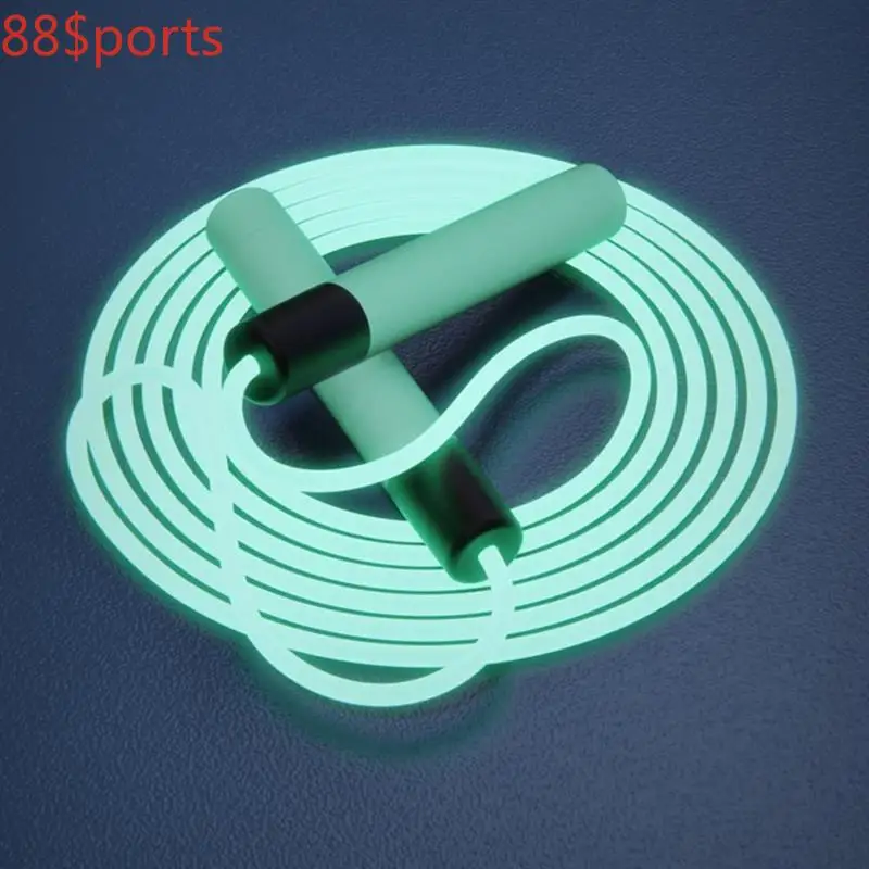 

2.8m Adjustable Night Glowing Skipping Rope Luminous Jump Ropes Exercise LED Light Up Outdoor Fitness Training Sports Supplies