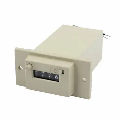 

Gray Plastic Shell DC 24V CSK4-YKW 4 Digits Electromagnetic Counter