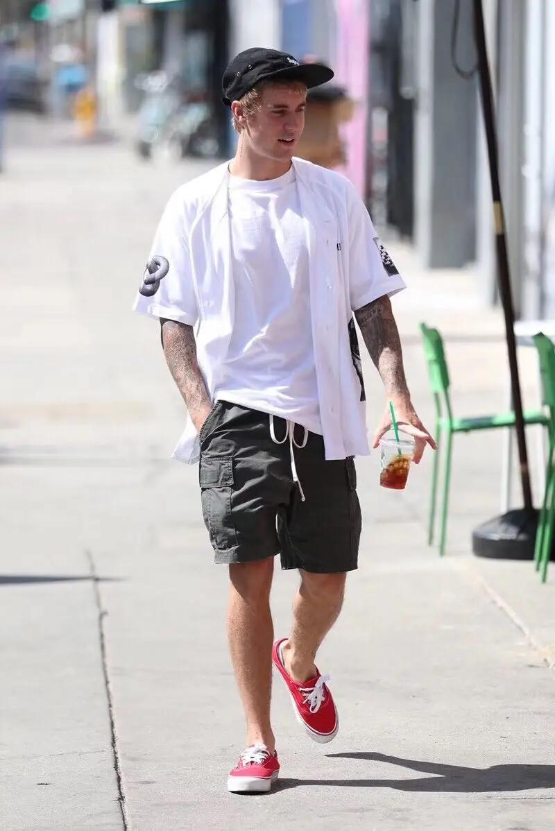 Шорты-карго God с двойной дорожкой для мужчин универсальные модные летние