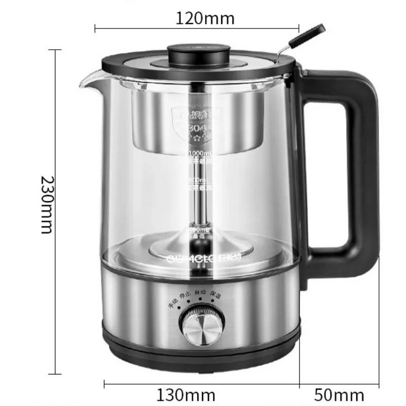 

Electric kettle coffee maker tea maker black pu 'er Glass electric kettle steam teapot automatic -type set electric tea kettle