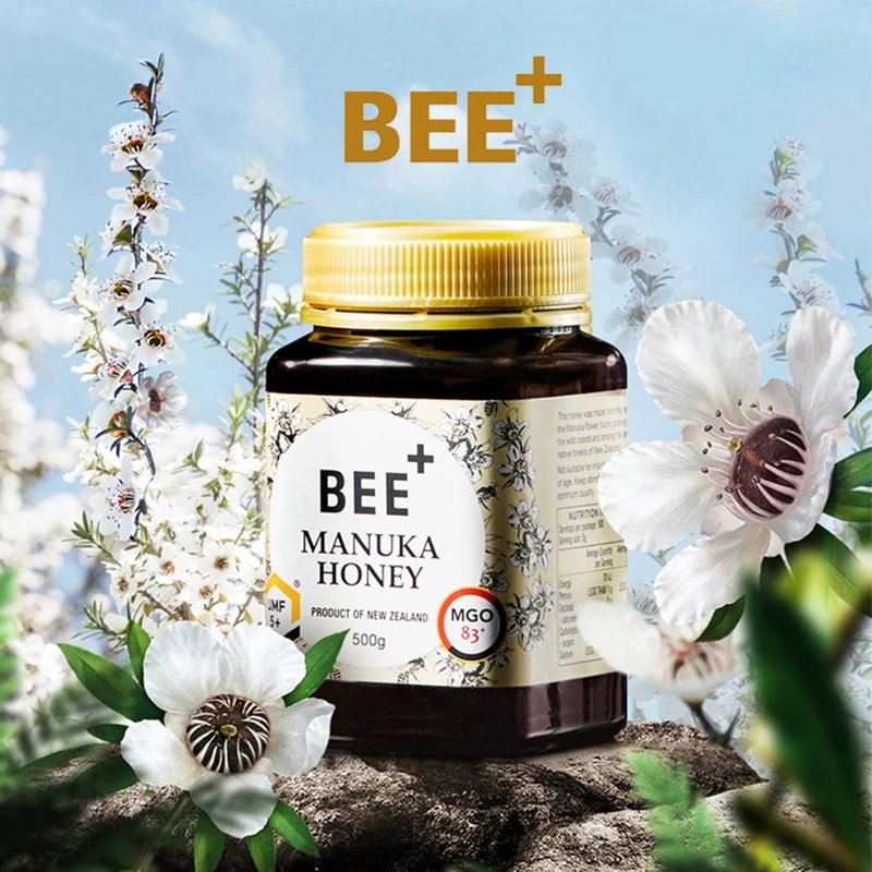BEE+ Здоровье Манука Мед 500 г Новая Зеландия чистый натуральный успокаивающий