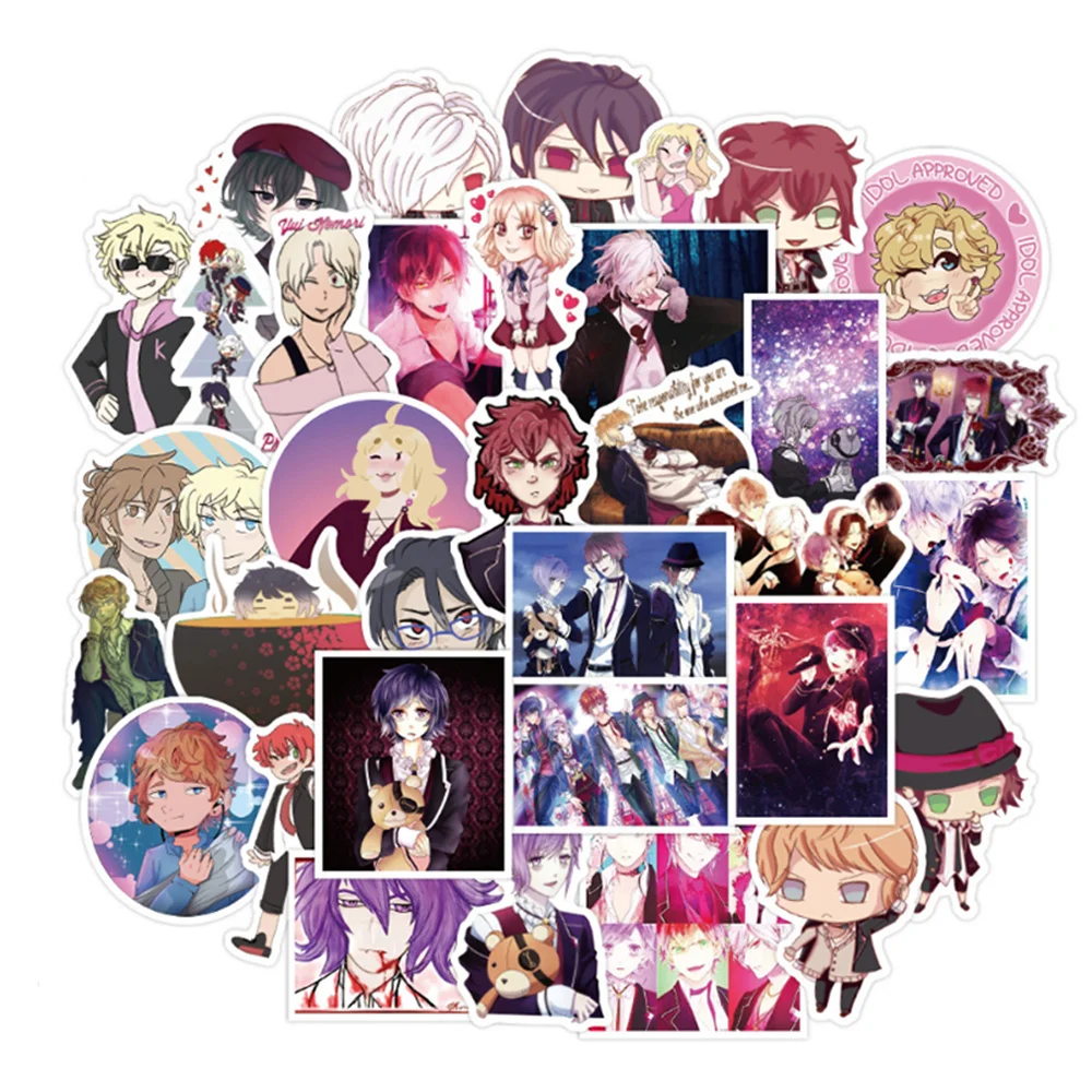 

10/30/50PCS Cartoon Cute Anime Diary Waterproof Graffiti Card Trunk Refrigerator Car Toy Decoration Sticker Wholesale