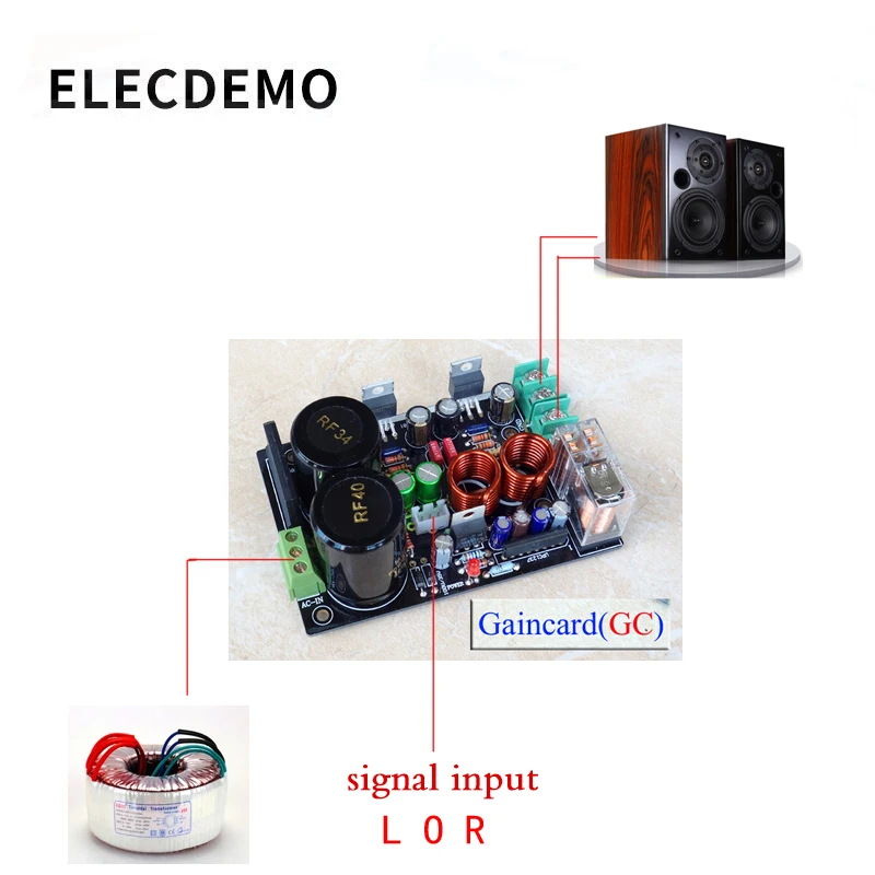 Версия GC LM1875 нижнее искажение и более звуковая версия готовая Плата