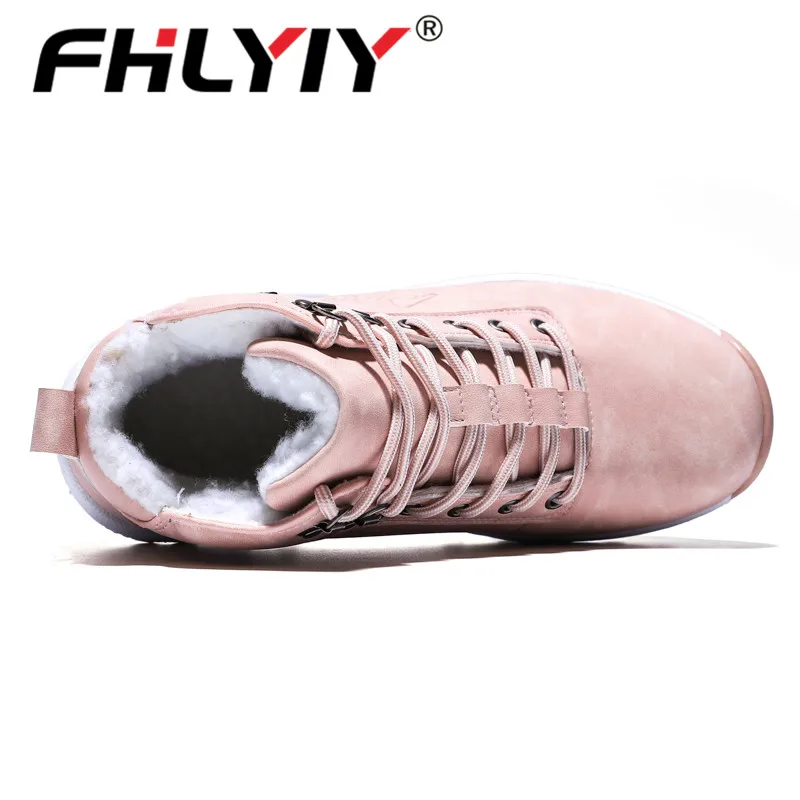 Fhlyiy/Брендовые женские зимние ботинки; коллекция года; плюшевые ботильоны из искусственной кожи; уличные Нескользящие кроссовки; резиновые женские ботинки; Botas Mujer