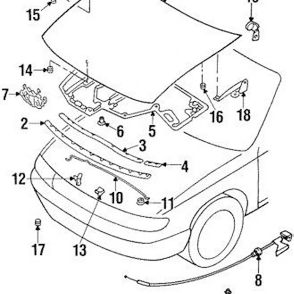 666666666666666666 белый для Nissan Pathfinder Navara Skyline X-Trail T30 автозапчасти крепежи капота