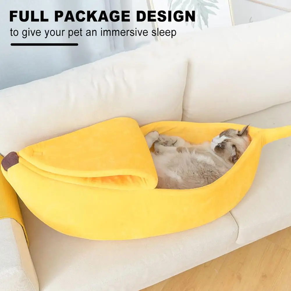 Банан Форма Собака Кошка Кровать Дом Коврик прочный питомник Собачка Щенок