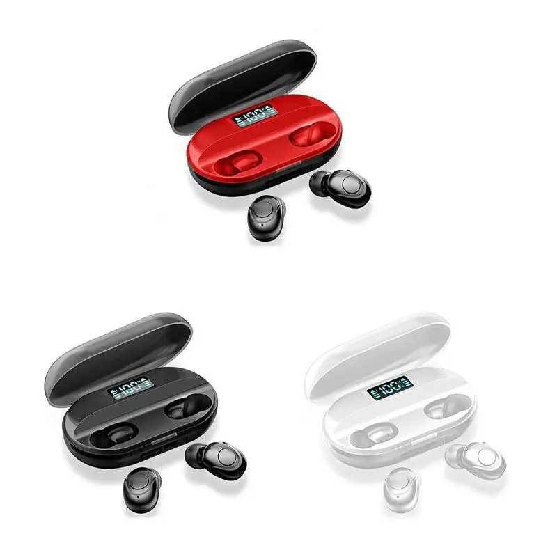 HiFi беспроводные наушники TWS Bluetooth 5 0 светодиодный цифровой дисплей стерео Спорт F6