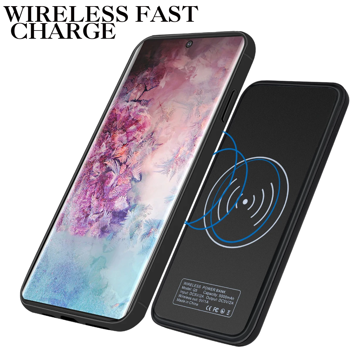 Для Samsung Galaxy Note 10 Plus чехол для зарядного устройства перезаряжаемый 5000 мА/ч