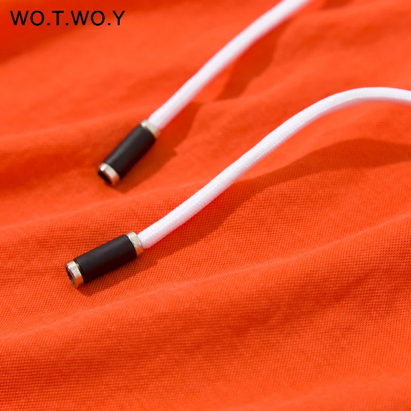 WOTWOY 9 красочных футболок с капюшоном для женщин летние хлопковые базовые повседневные свободные топы с коротким рукавом женские белые толстовки размера плюс