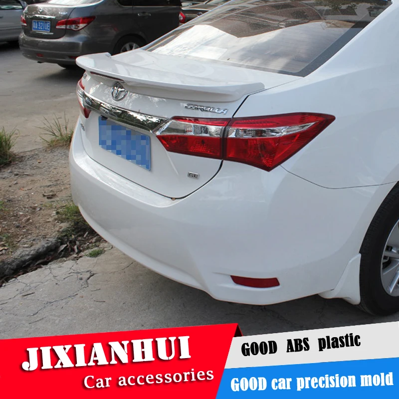 

Спойлер для Corolla 2014-2017 Toyota Corolla DLEDK Спойлер ABS пластик Материал заднее крыло автомобиля Цвет задний спойлер