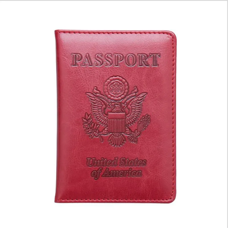 

Travel Passport Cover Protective Embossing Card Case Women Men Credit Card Holder Travel ID&Document Passport Holder Protector