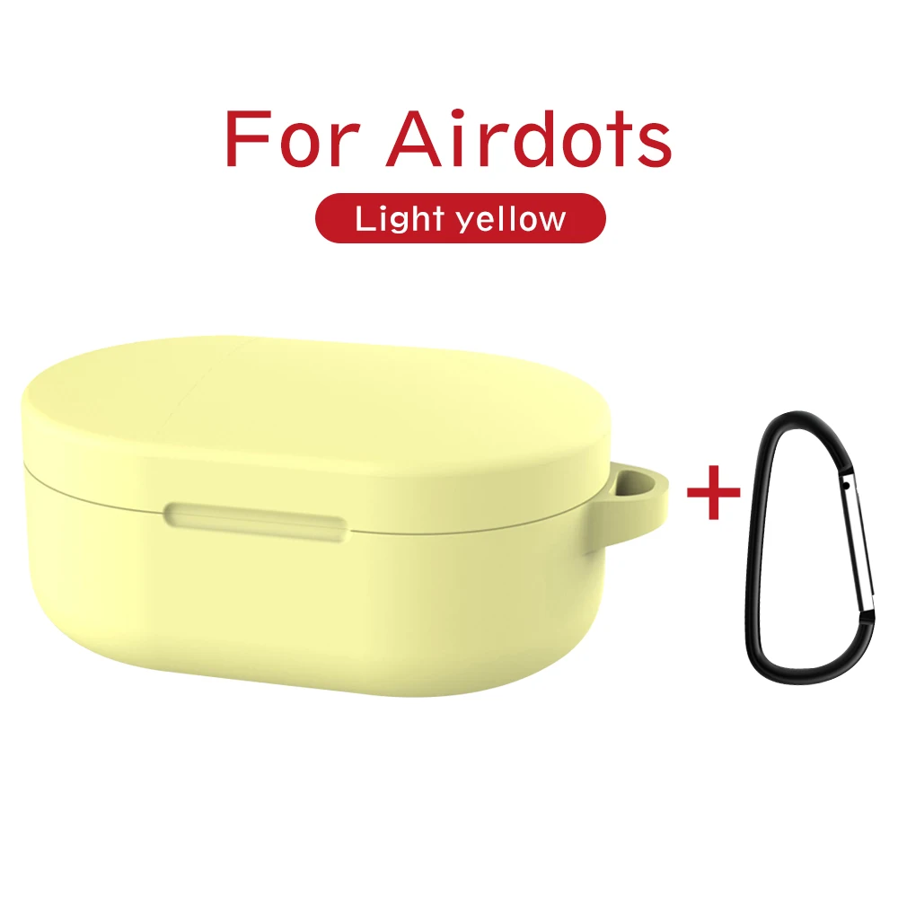 Для Redmi Airdots чехол силиконовый чехол для наушников чехол для Xiaomi Redmi Airdots Air Dots TWS Молодежная версия с анти-потерянным крючком