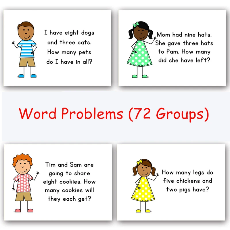 72 группы/набор Обучающие карты на английском языке игры головоломки для детей