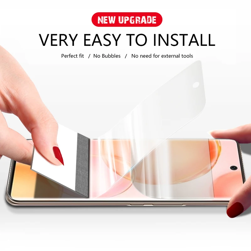 Pel&iacute;cula transparente de hidrogel para Honor 50 60 pro, protector de pantalla 3D, pel&iacute;cula trasera curva para Honor 50 lite SE, no vidrio templado, 3 uds.-1