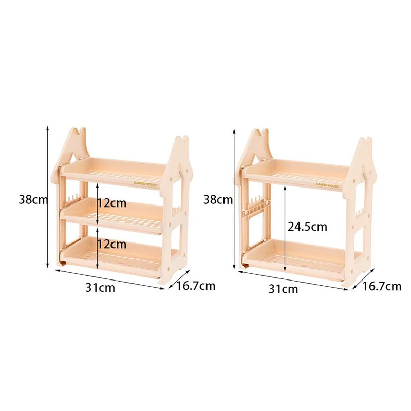 

Multifunction Storage Rack 2/3 Layers Kitchen Spice Shelfs Office Supplies Organizer Cosmetic Bathroom Holder Home Storage Tools