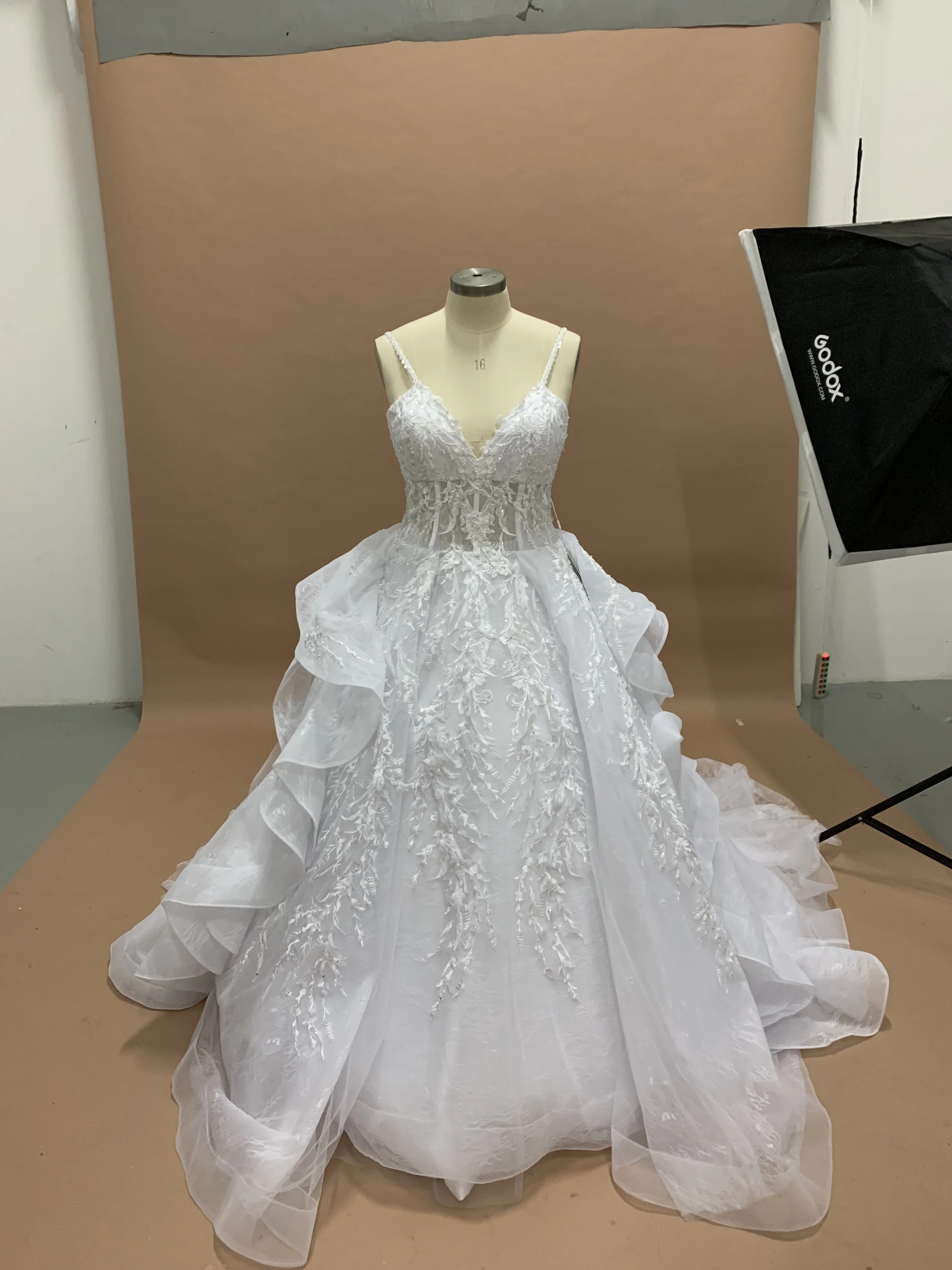 Роскошное Свадебное платье с открытой спиной Robe De Mariee 2020 свадебные платья