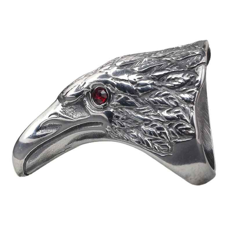 

Retro Domineering Stainless Steel Bird Head Ring Personality Punk Hip Hop Ring Fashion Jewelry Wholesale