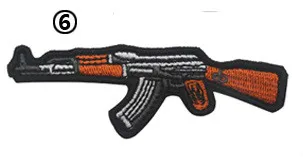 3 Русский АК 47 вышитые патчи I LOVE AK российские Военный Тактические нашивки, боевой дух боевой аппликация эмблем забавные значки для вышивки - Цвет: 3