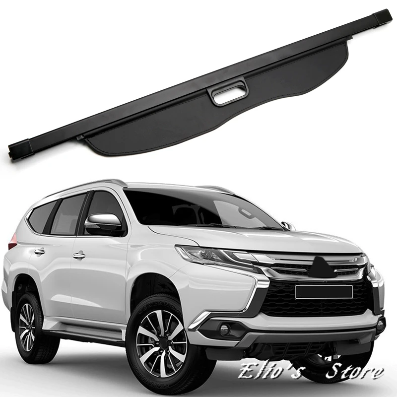

Car Styling Black Rear Cargo Cover Trunk Shield Security For Mitsubishi Pajero Montero Shogun Sport 2016 2017 2018 2019