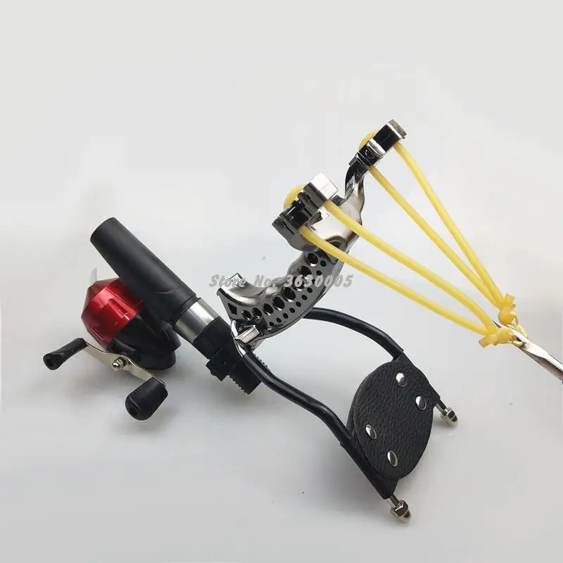 

Slingshot Hunting Catapult Folding Wrist Flat Rubber Band Powerful Outdoor Shooting Fishing Game