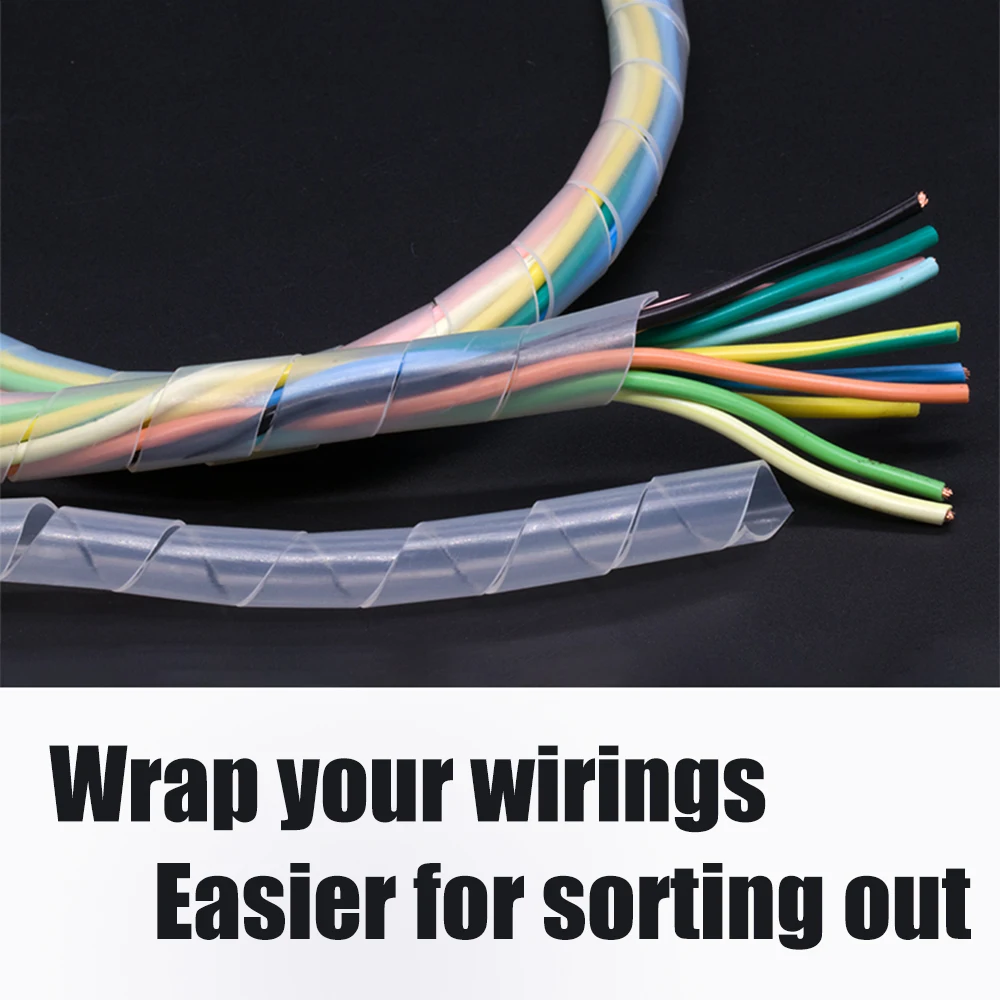 Защитная пленка для обмотки кабеля 8 мм 2 м защитная крышка провода органайзер