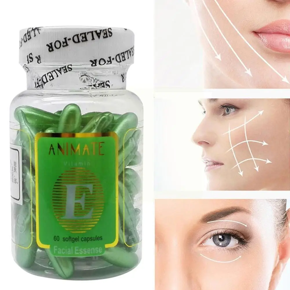 

Vitamin E Capsules Acidic Anti-wrinkle Regenerating 60 Skin Care Skin Serum Spotted Moisturizing Capsules Acne Soft Anti-ag Q2C8