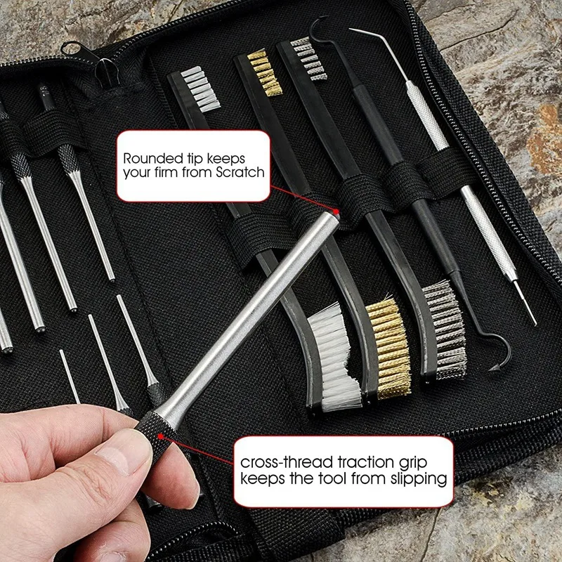 

HLZS-15Pcs Needle Roller Punch Set, Cutting Tool, Steel Disassembly Tool Set with Carrying Bag