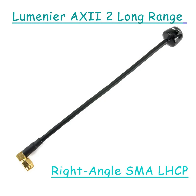 Lumenier AXII 2 5,8 GHz 2.2dBi усиление FPV Антенна MMCX/Прямая MMCX/U. FL/угловая стебби/дальняя антенна SMA RC Drone Accs