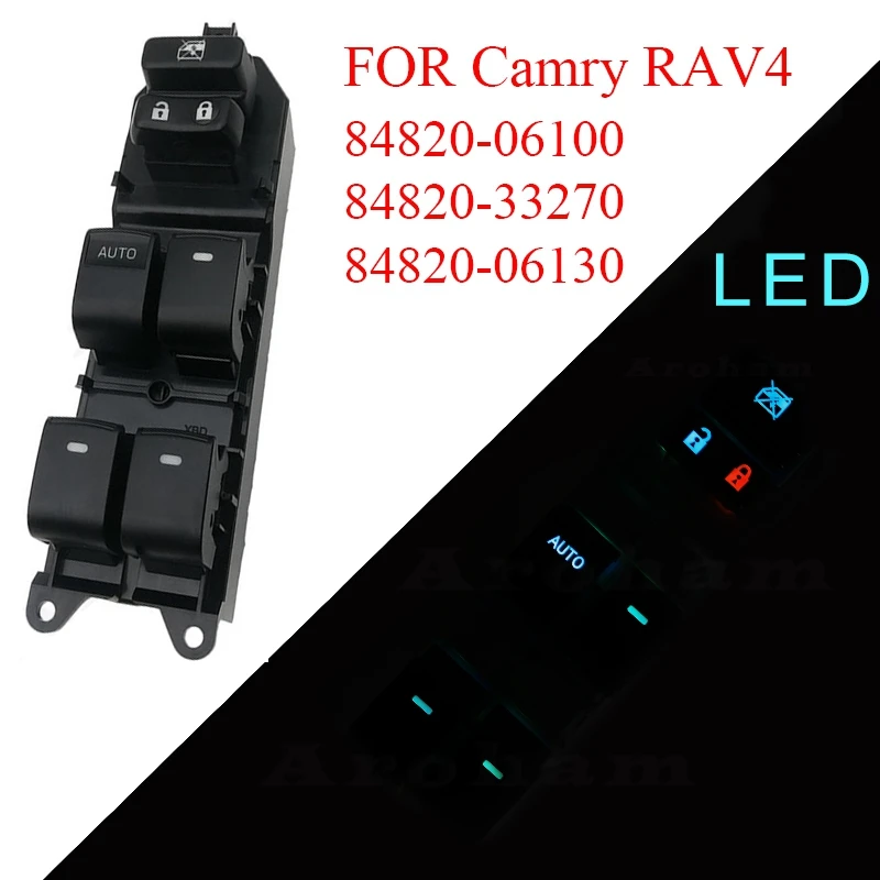 

Фотоэлектрический переключатель стеклоподъемника для Toyota Camry RAV4 E0634 84820-06100 84820-06130