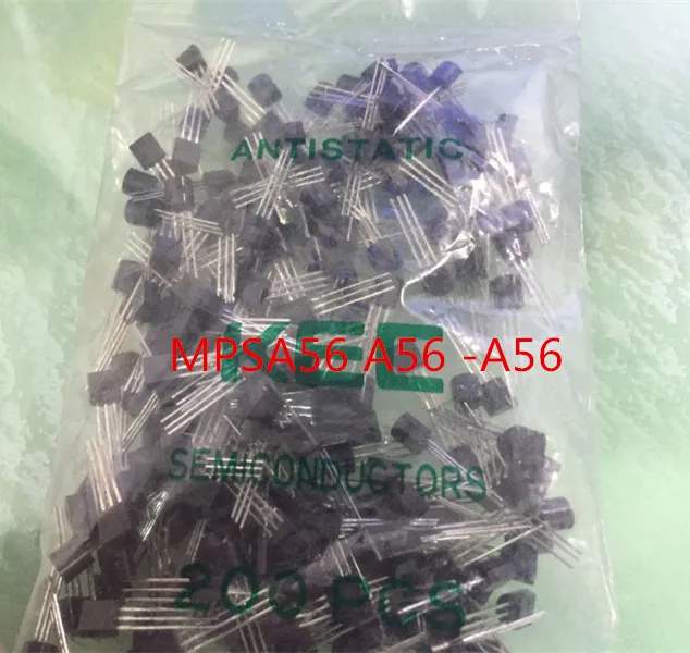Новые и оригинальные MPSA56 A56 -A56 TO-92 10 шт. | Электроника