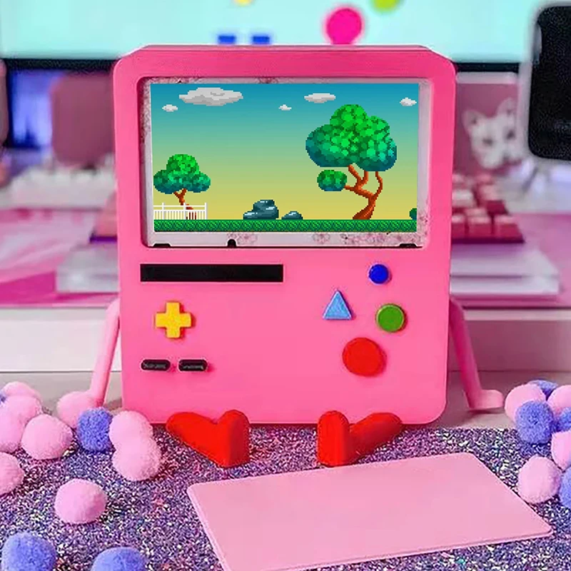 

Switch OLED Cute Cartoons Holder Base NS Host Console Portable Storage Dock Game Screen Support Stand For Switch Accessories