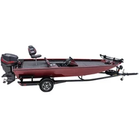 17ft long leisuire high speed bass boat for leisure fishing aluminum fishiong boat for sale