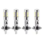 4 шт., Автомобильные светодиодные лампы H3 H1 5630 10SMD 12 в 360 градусов