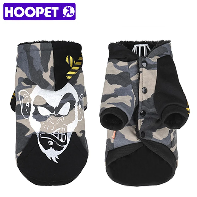 Одежда для собак HOOPET, мягкое теплое пальто, толстовки для чихуахуа, куртка для маленьких питомцев, зимняя одежда для щенков