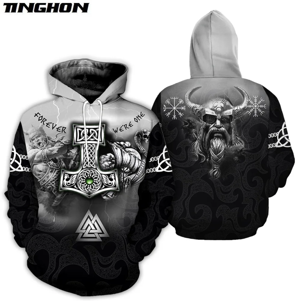 

New Fashion Men hoodies 3D All Over Printed Tattoo Viking Odin Hoodie Apparel Unisex Casual Hoody streetwear 04