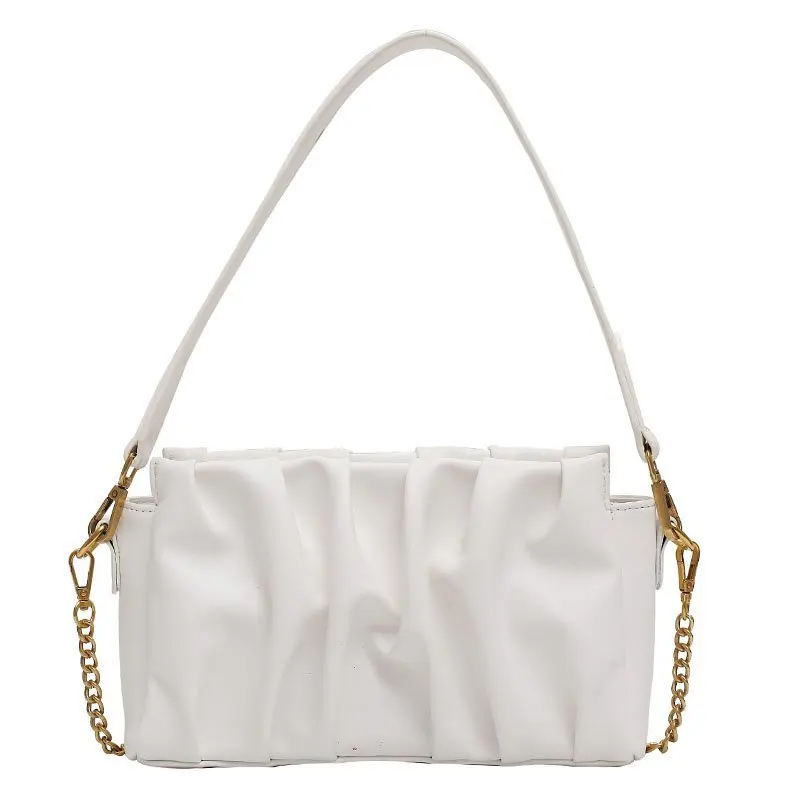 

Folds Design PU Leather Crossbody Bags For Women 2020 Elegant Solid Color Shoulder Handbags Female Travel Cross Body Bag