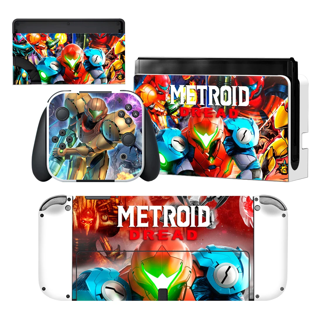 

Metroid Dread Nintendoswitch Skin Cover Sticker Decal for Nintendo Switch OLED Console Joy-con Controller Dock Skin Vinyl