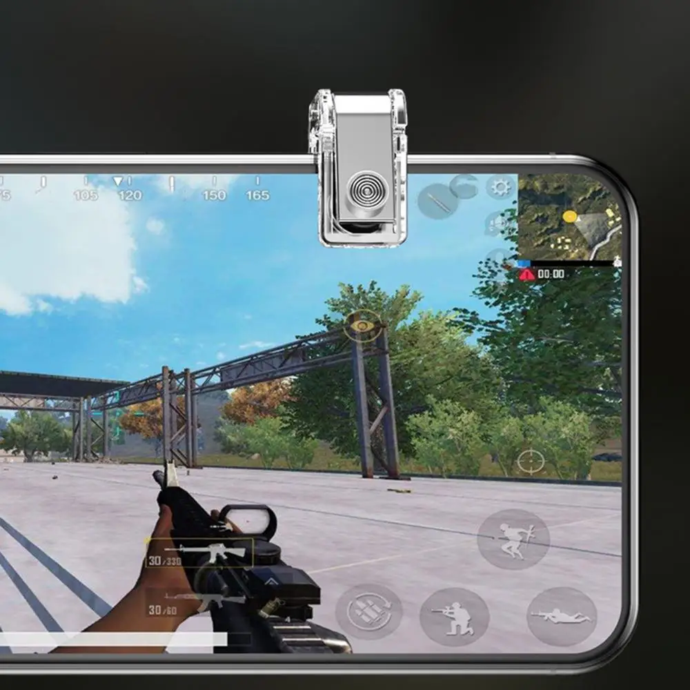 

1 Pair Mobile Phone Game Fire Button Metal Trigger Controller for R11Game Shot Assistance Accessories