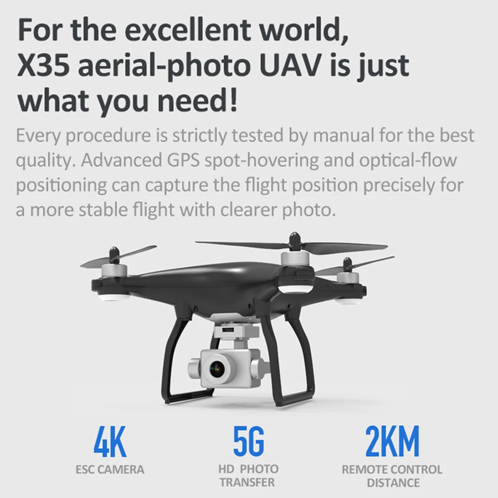 Квадрокоптер X35 с GPS и Wi Fi 30 минут полета|Радиоуправляемые вертолеты| |