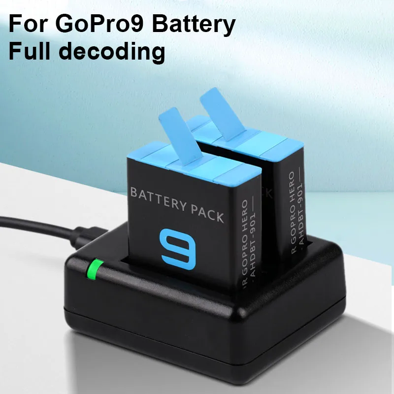Зарядное устройство для go pro hero 9/для GoPro Hero 9 Black Li Ion AHDBT 901 Batteria аксессуары