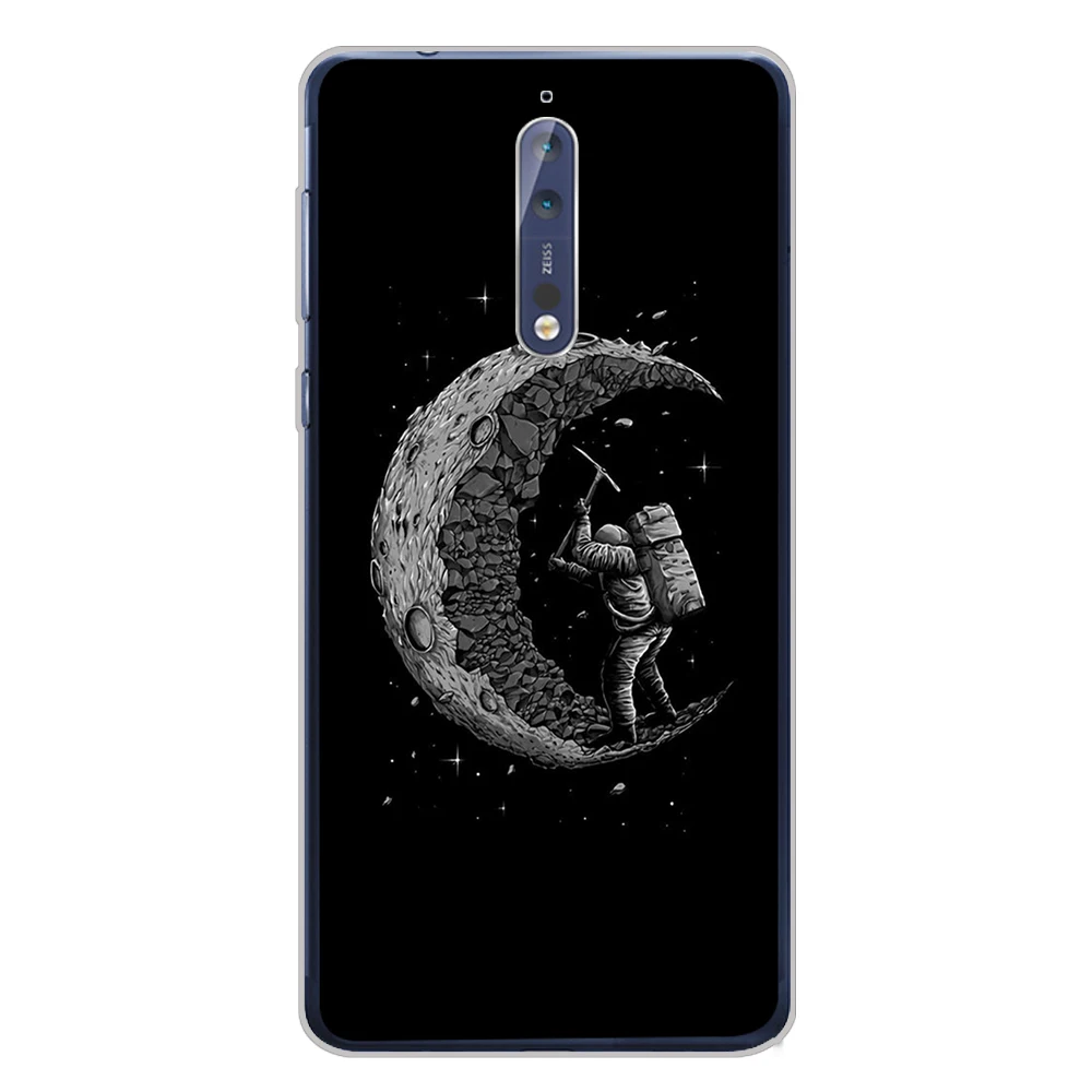 

Astronaut Case for Nokia 5.3 5.4 3.4 2.4 1.4 2.3 2.2 6.2 3.2 4.2 For Nokia 3.1 6.1 5.1 7 Plus Soft TPU Phone Cases Cover Space