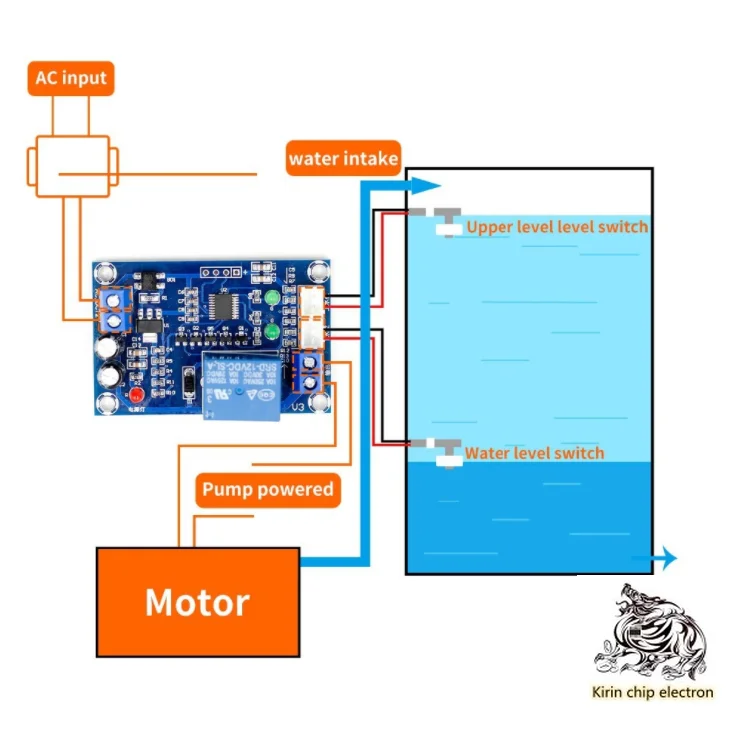 

2PCS/LOT XH-M2 03 water level controller fully automatic water level controller water level switch water level pump controlle