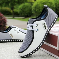 fashion driving shoes men flats slip on loafers italian breathable flat shoes men casual shoes zapatillas hombre plus size 39 46