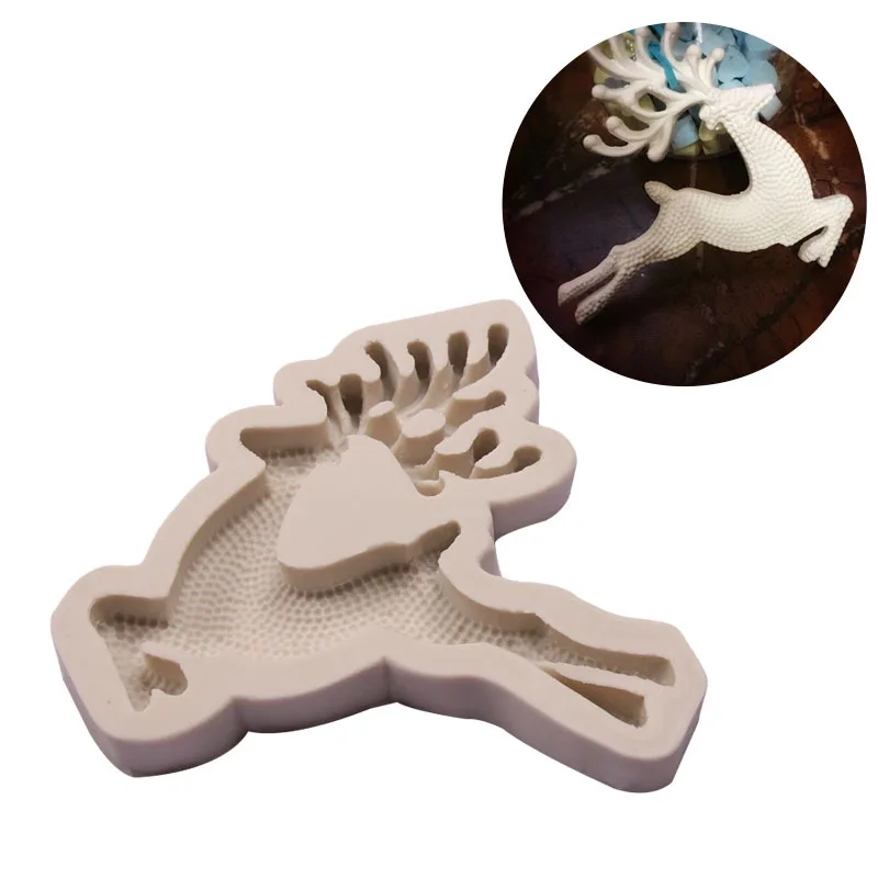 Большая силиконовая форма для лося помадка инструменты укладки торта