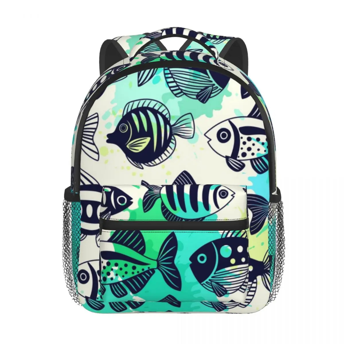 Kids Backpack Cartoon Fish Sea Animals Beautiful Pattern Kindergarten Children Mochila School Bag