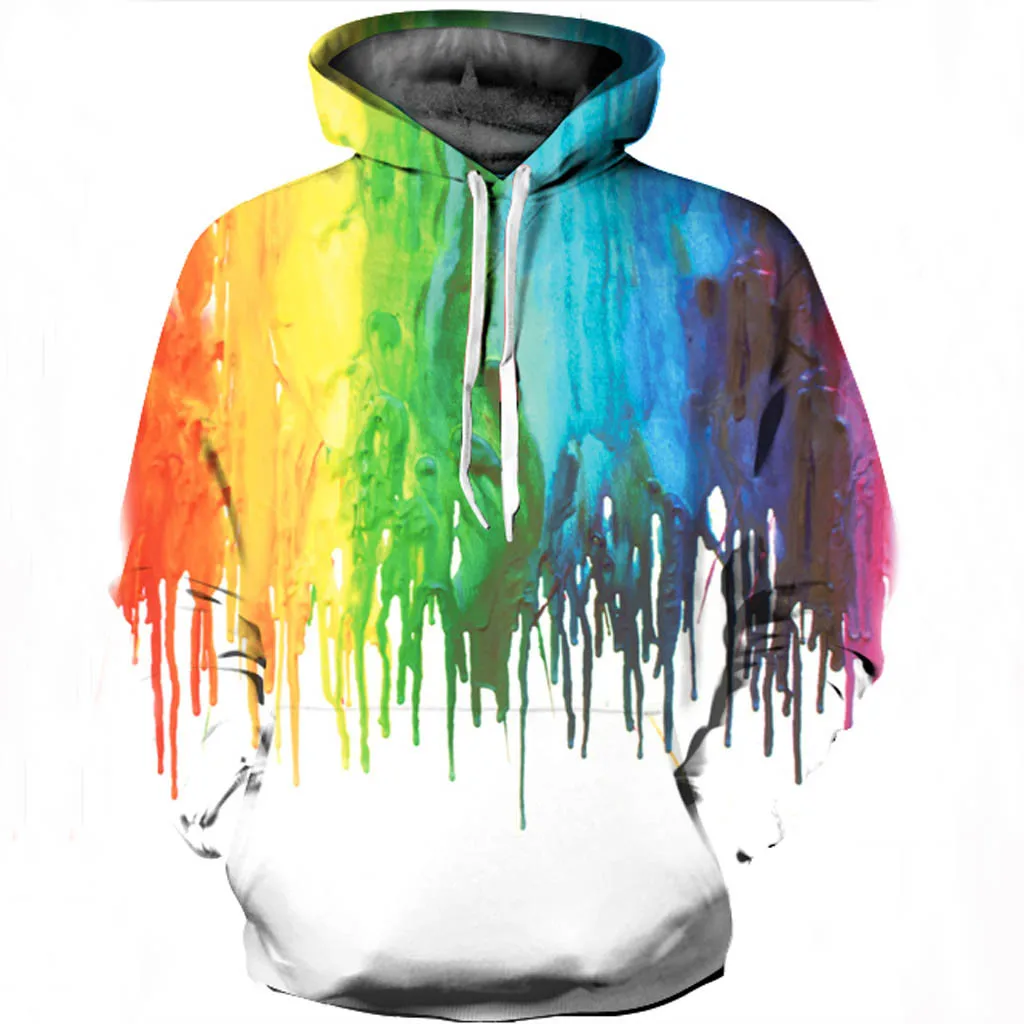 Wens Momen Casual Scary Halloween Print Party Long Sleeve Hoodie Top Blouse | Женская одежда